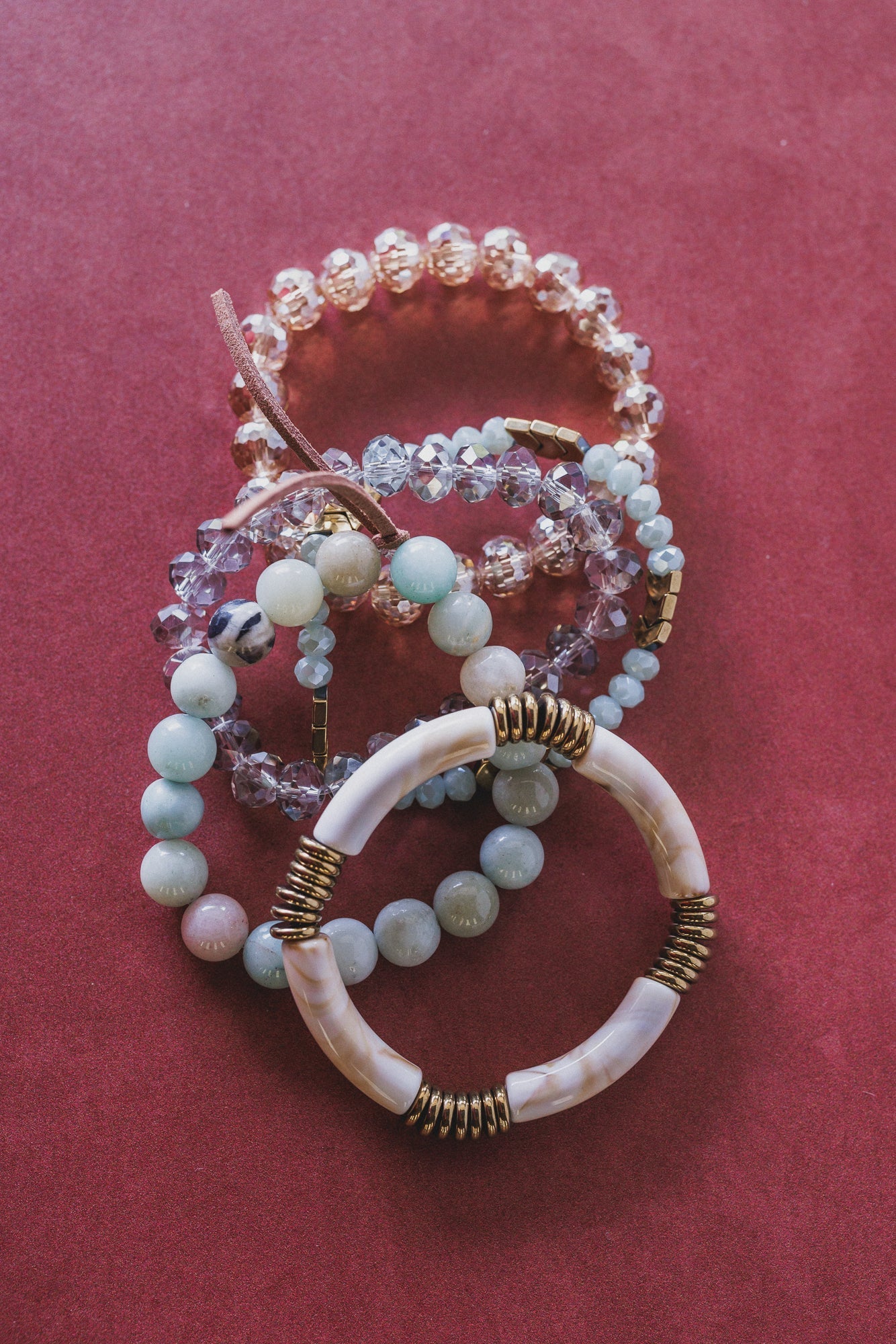 Romilly Bracelet Set - Mint Multi - Pre Order