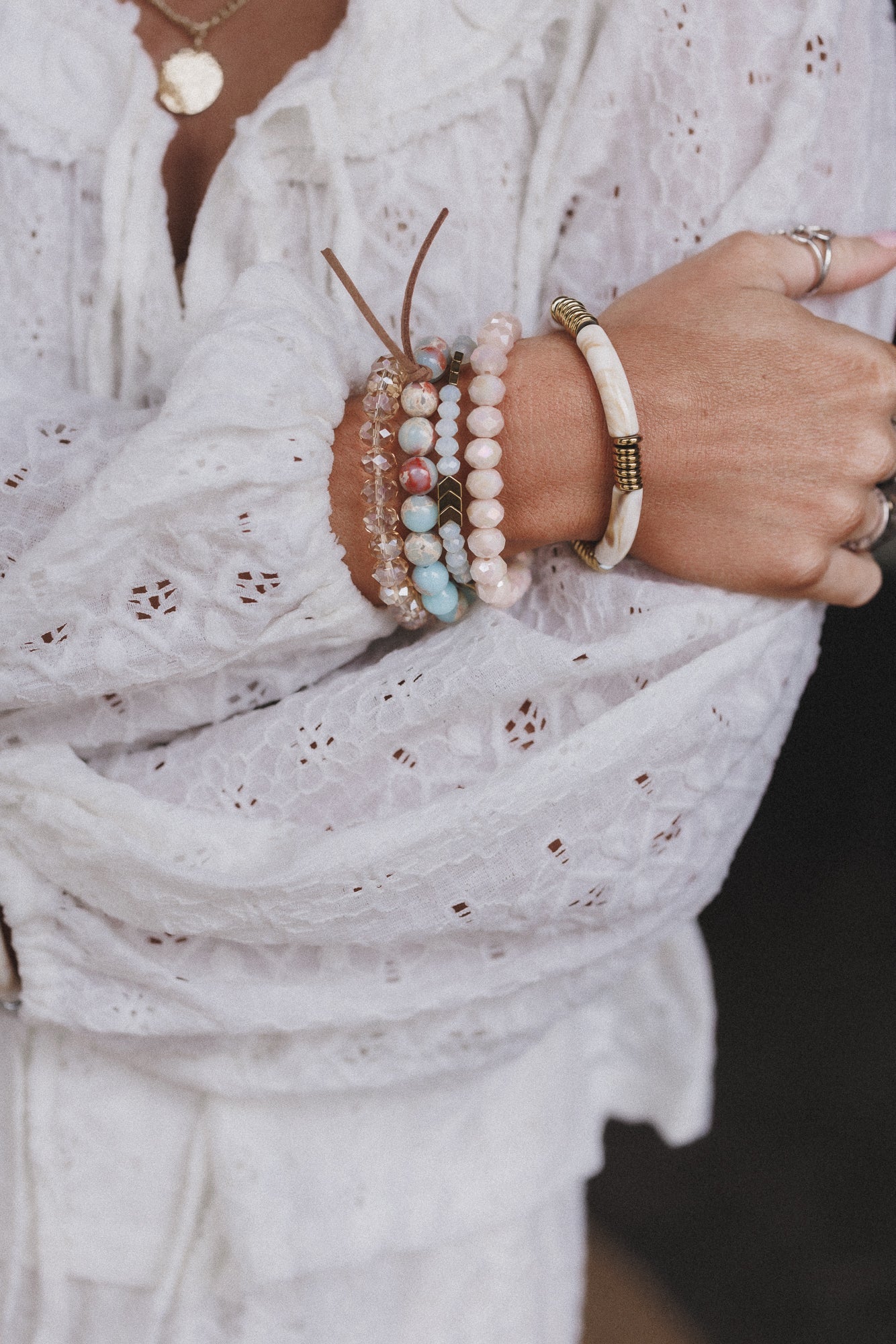 Romilly Bracelet Set - Blue Multi - Pre Order
