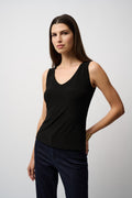 Classic V-Neck Cami Tank, Black