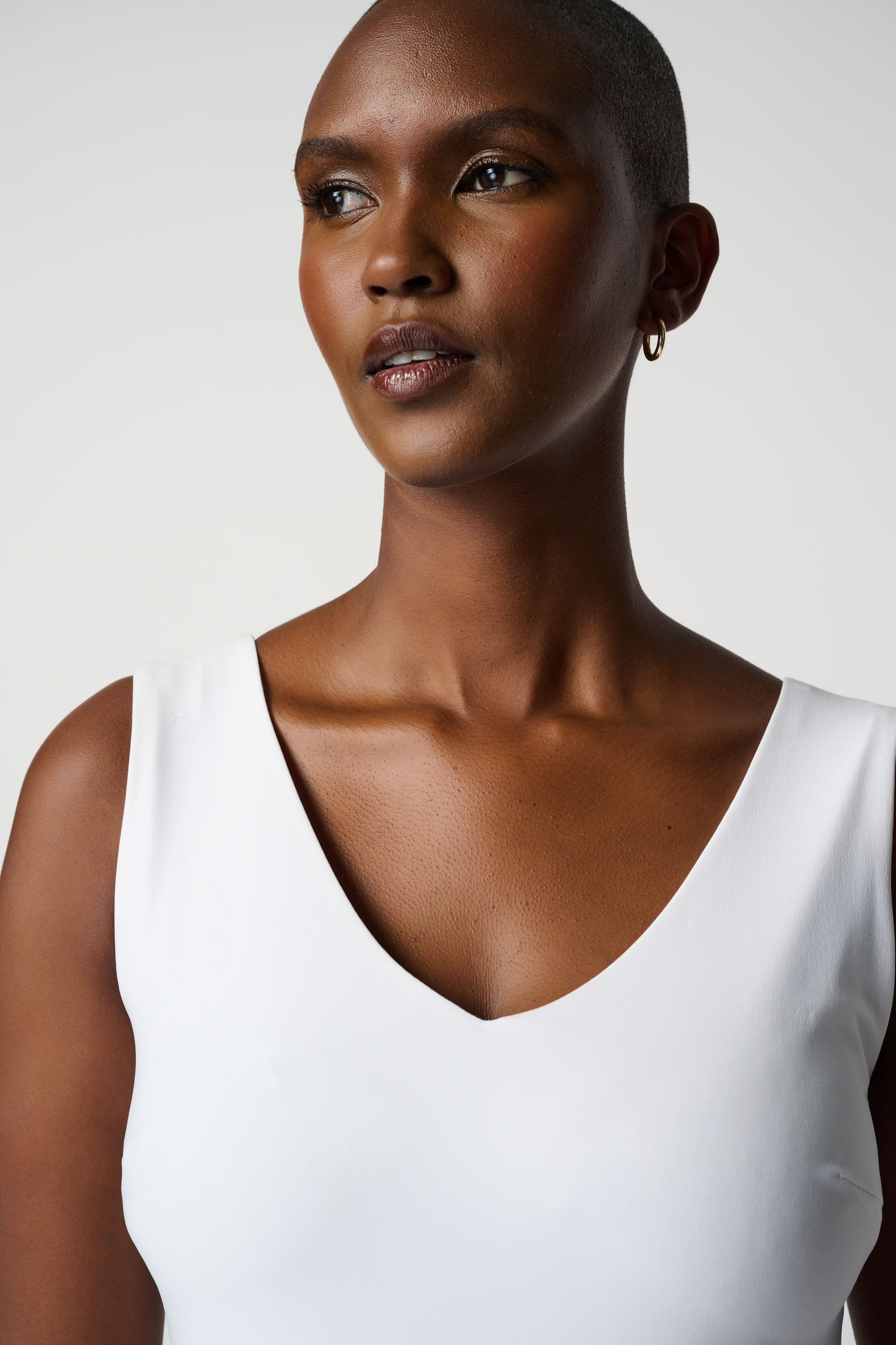 Classic V-Neck Cami Tank, Vanilla