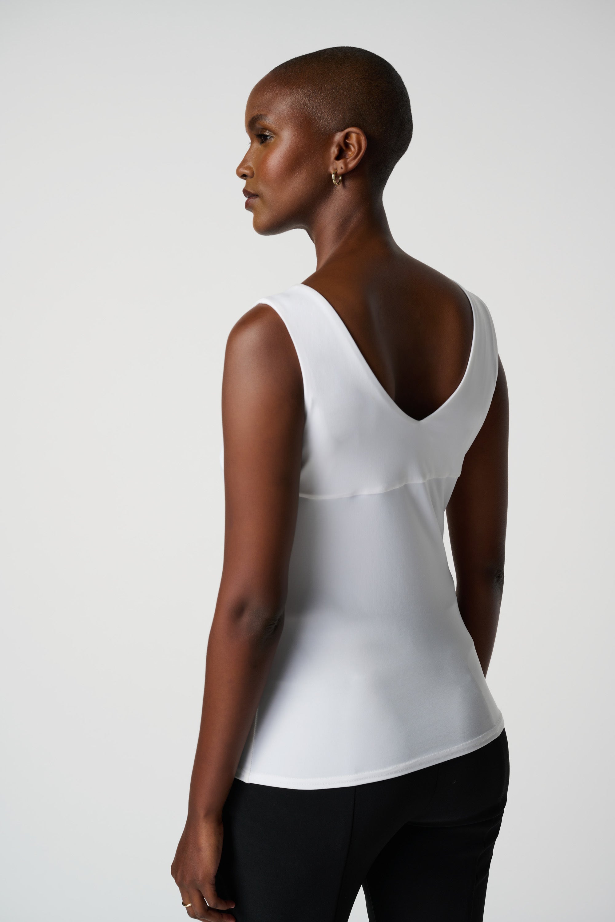 Classic V-Neck Cami Tank, Vanilla