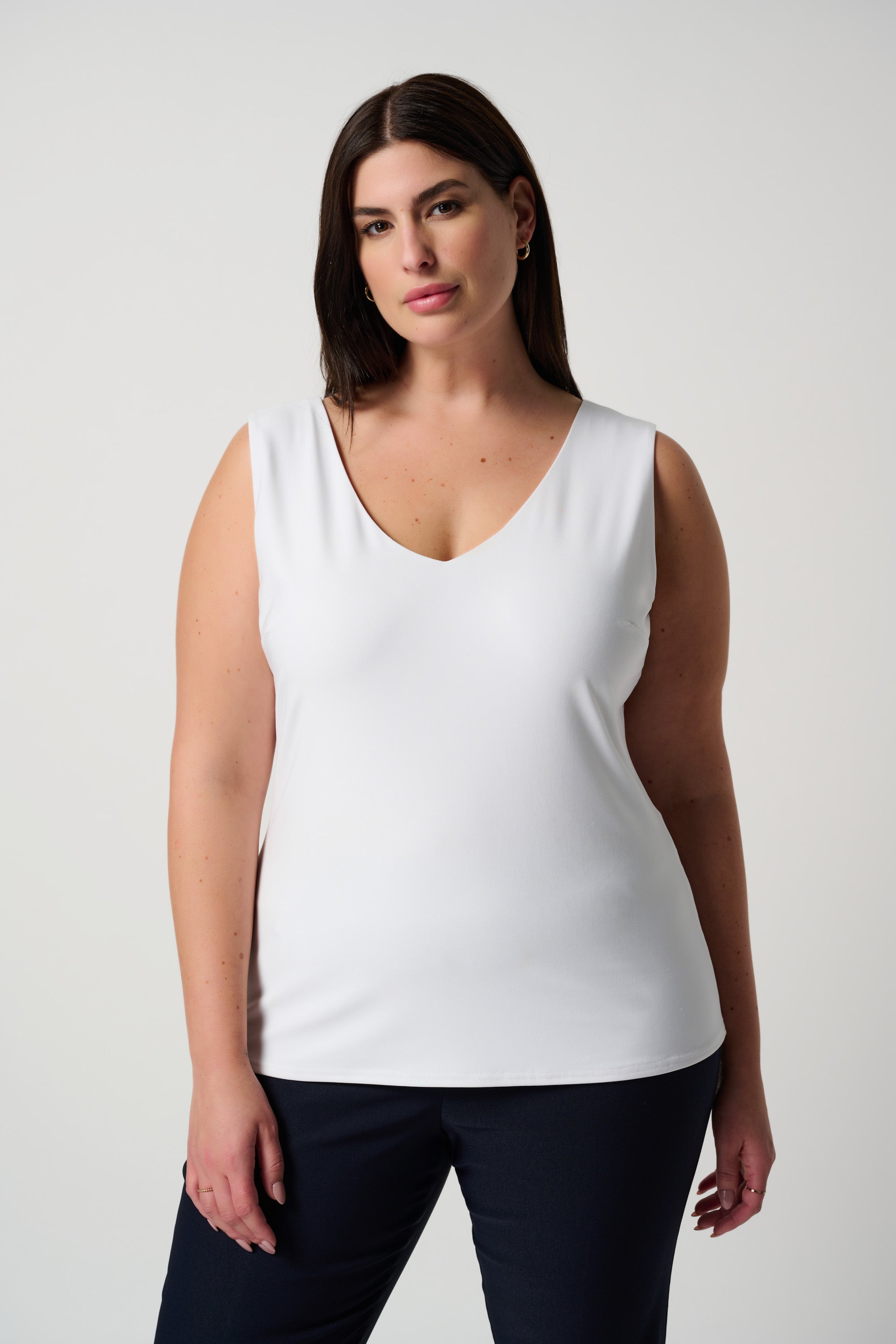 Classic V-Neck Cami Tank, Vanilla