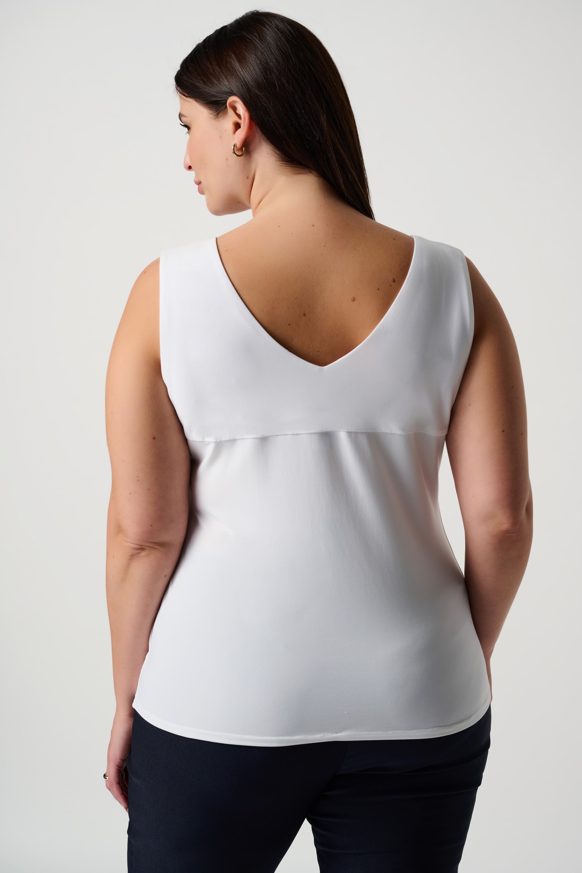 Classic V-Neck Cami Tank, Vanilla