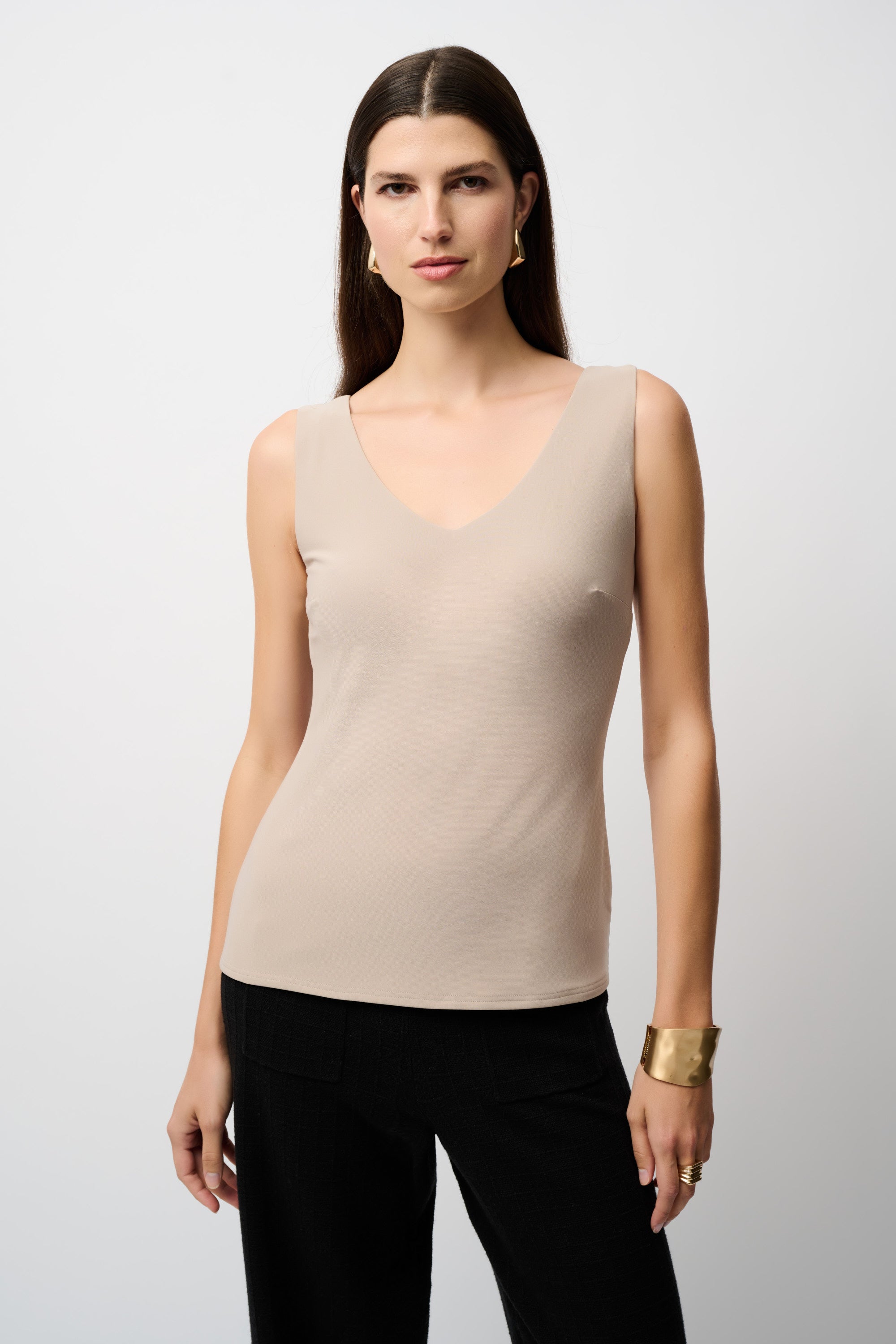 Classic V-Neck Cami Tank, Moonstone