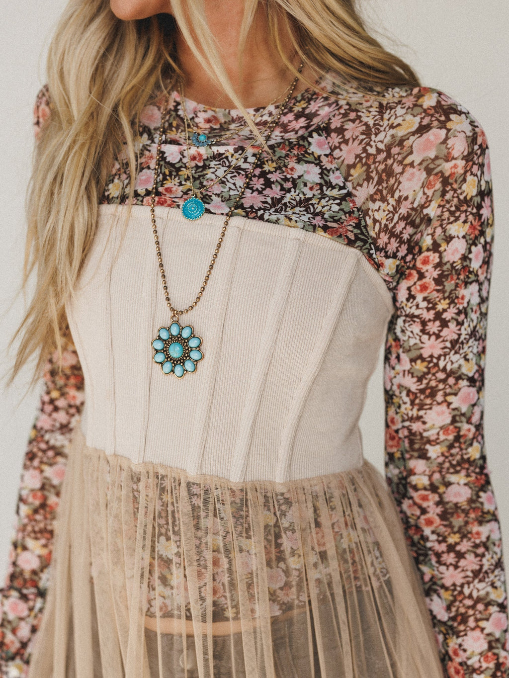 Suntrace Necklace - Turquoise - Pre Order