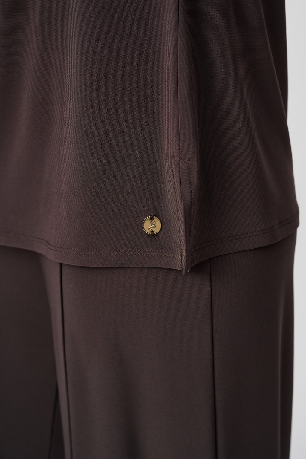 Silky Knit Scoop Neck Tank, Mocha
