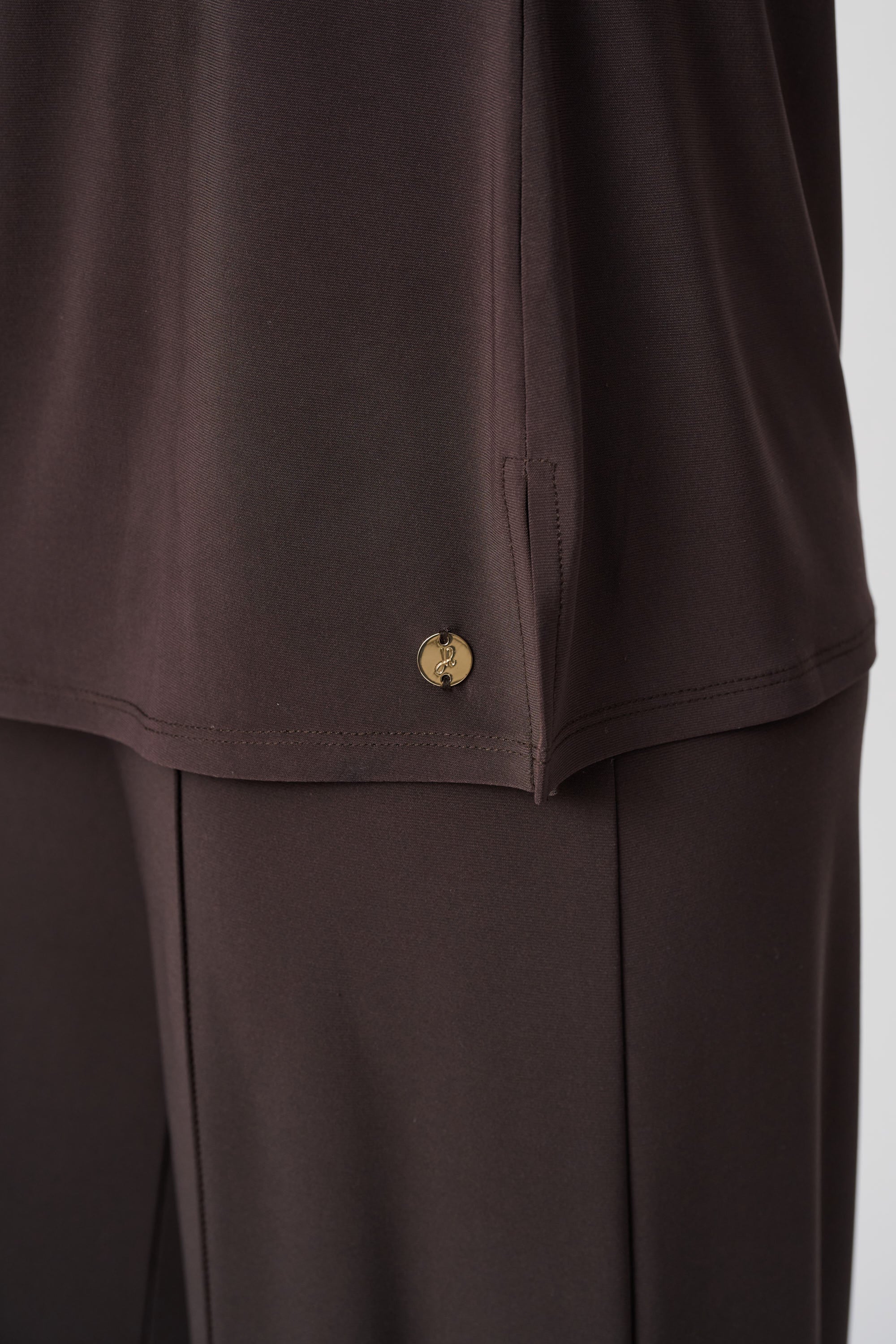 Silky Knit Scoop Neck Tank, Mocha