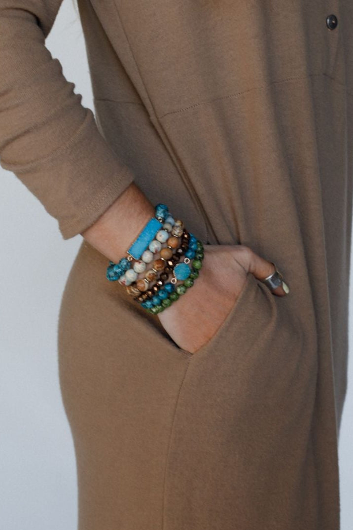 Blue Lagoon Bracelet Set - Blue - Pre Order