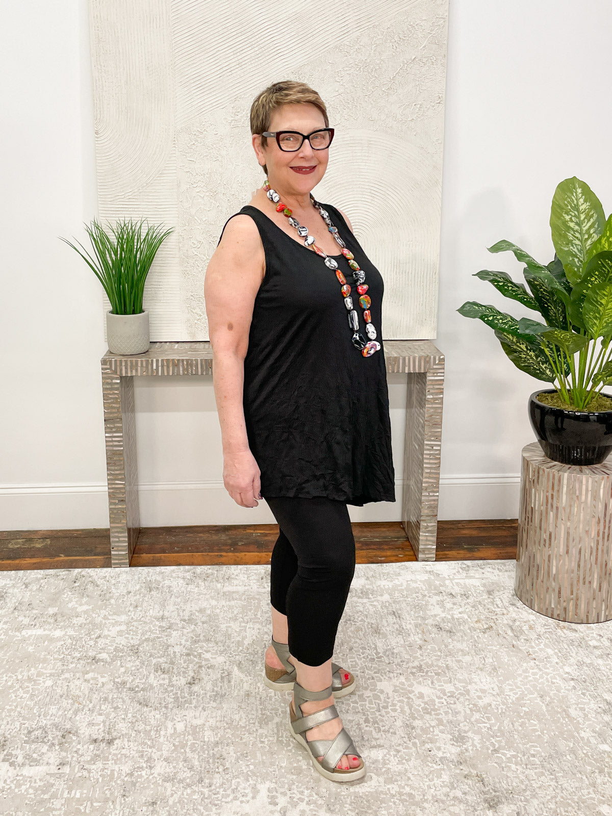 Colt Top, Black Crinkle