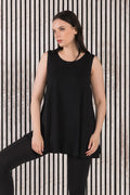 Desa Tank Tunic, Black Tencel