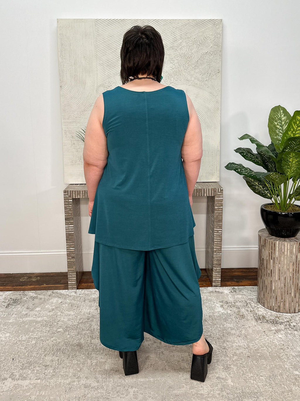 Desa Tank Tunic, Teal Salt Vogue