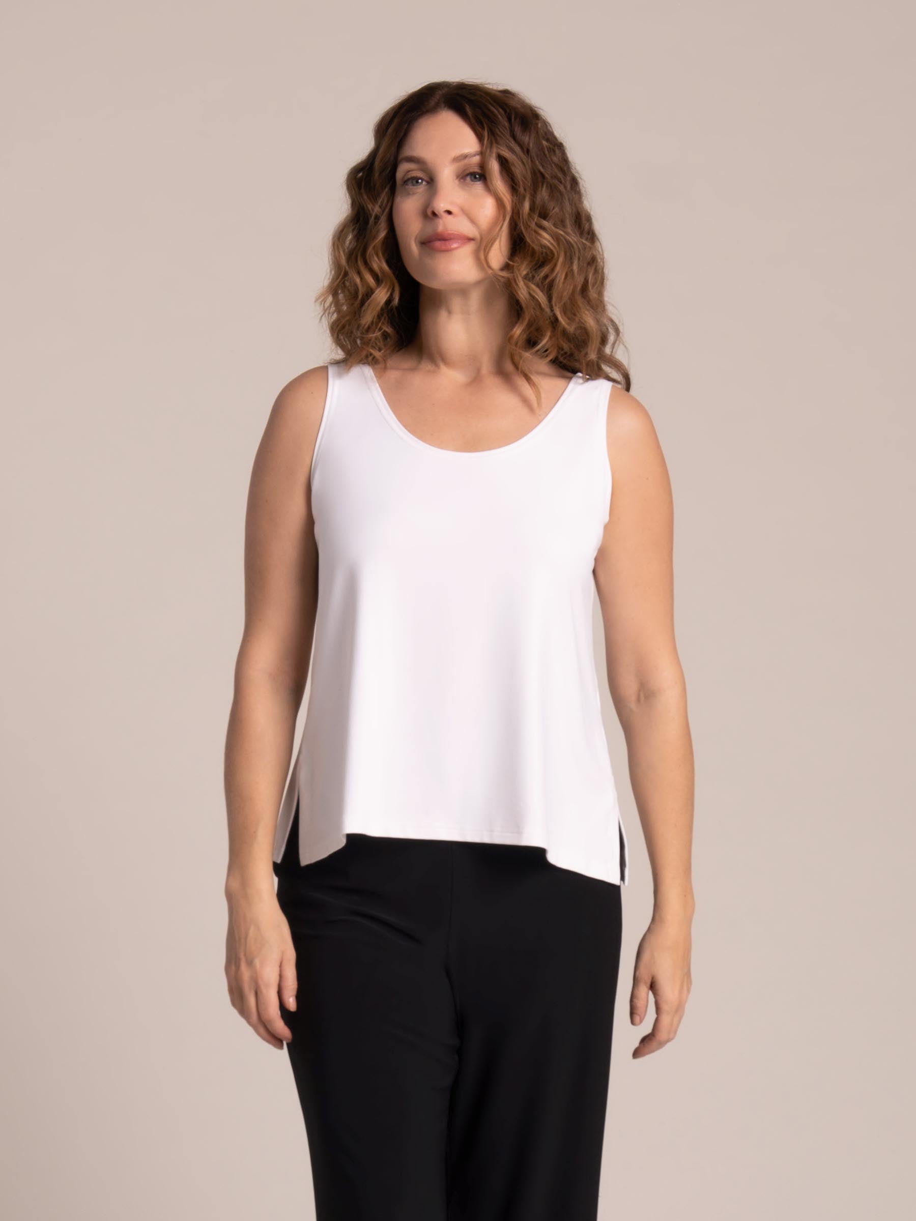 Go To Tank Relax Short, White