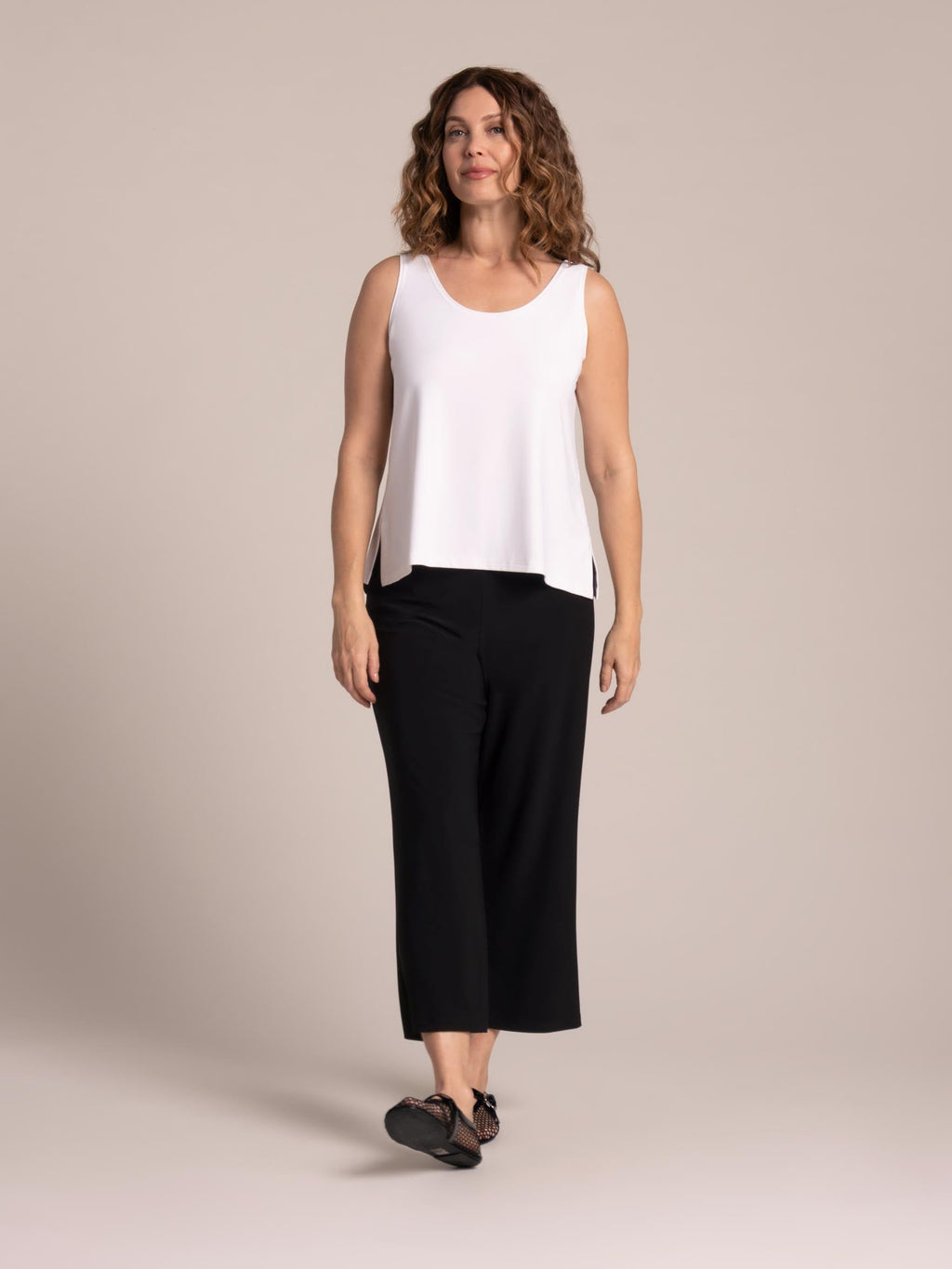 Go To Tank Relax Short, White