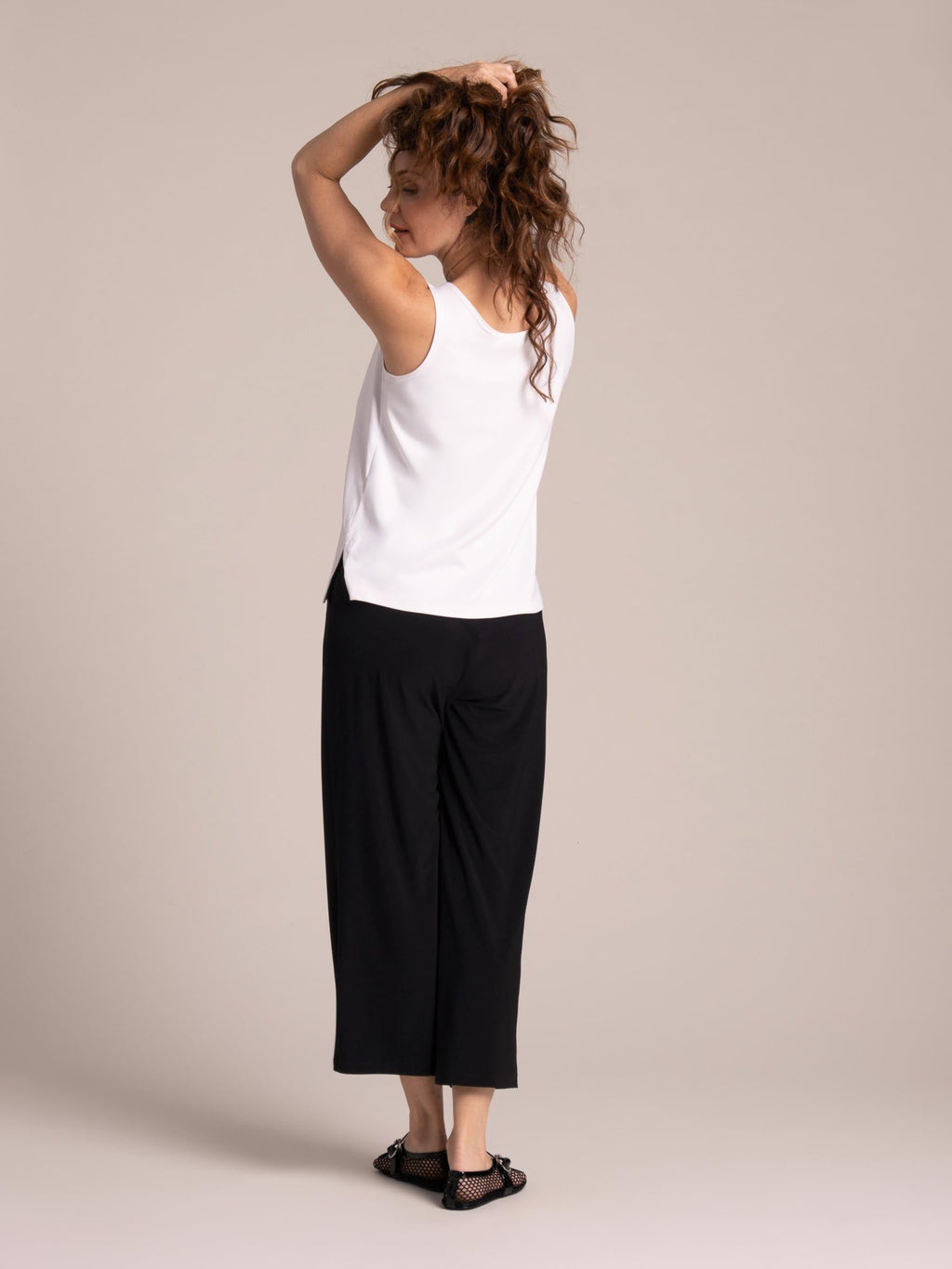 Go To Tank Relax Short, White