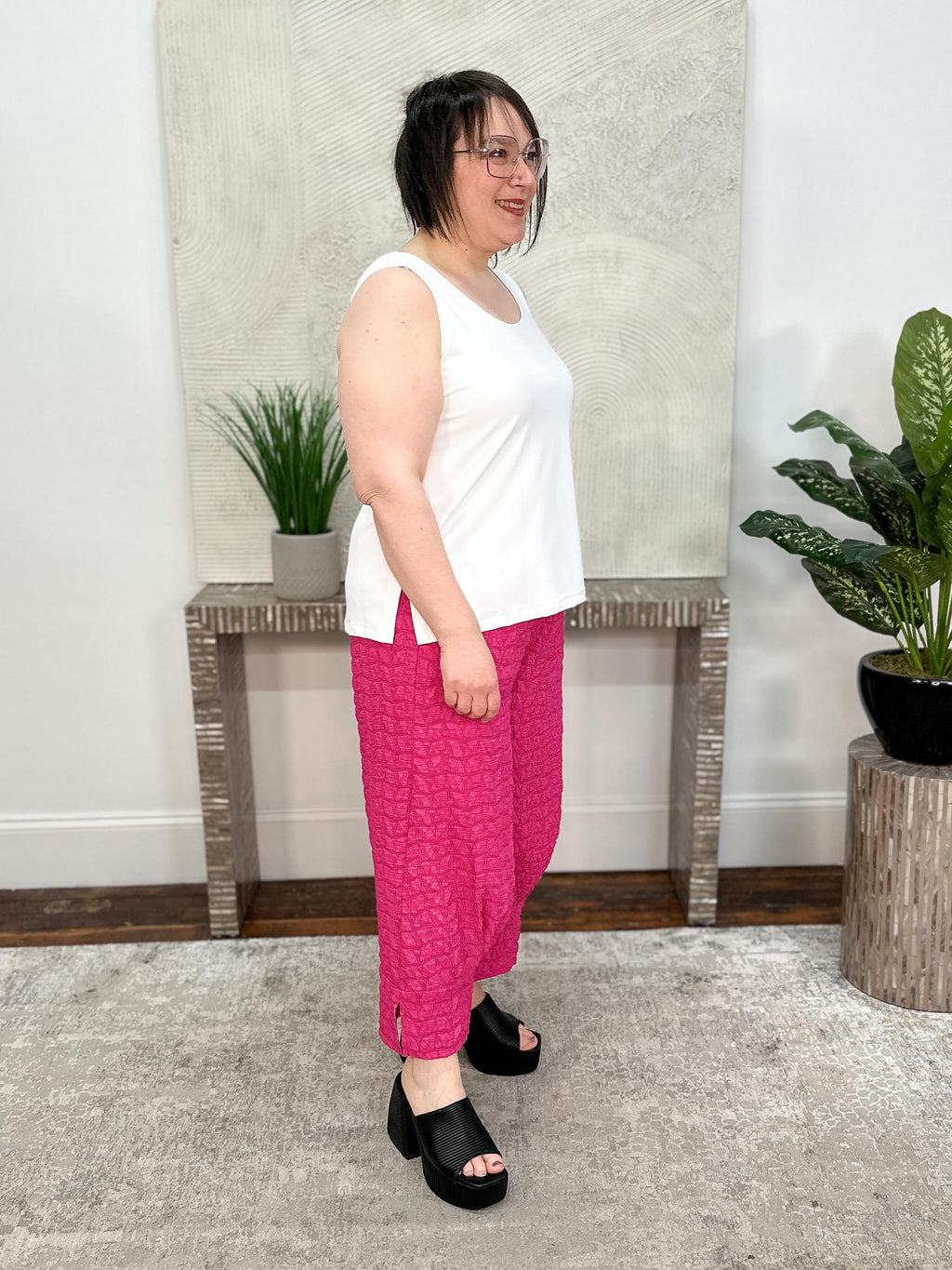 Go To Tank Relax Short, White
