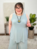 Sleeveless Go To Classic T Relax, Stone Blue