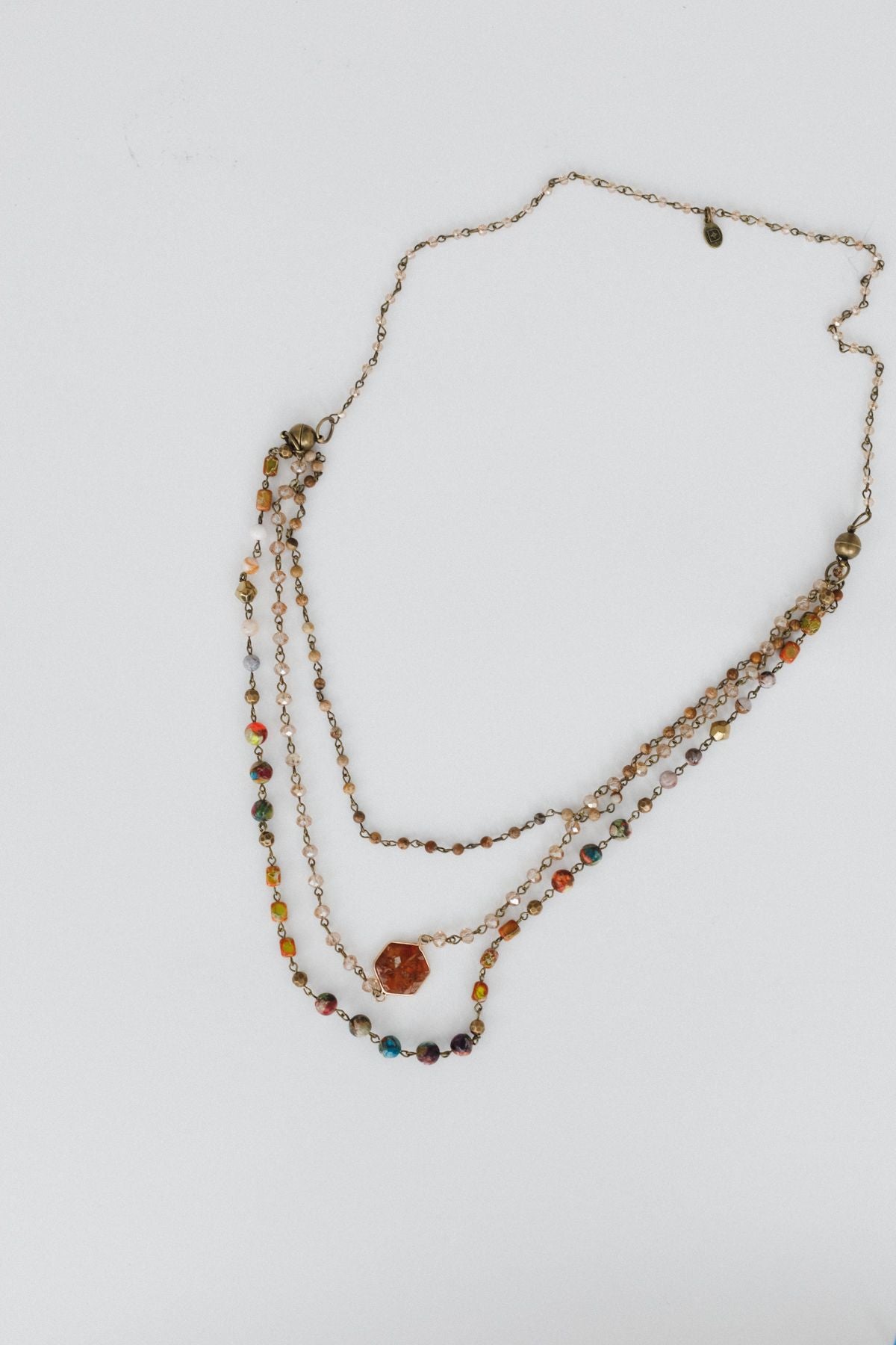 Gotta Glow Cascading Necklace - Orange - Pre Order